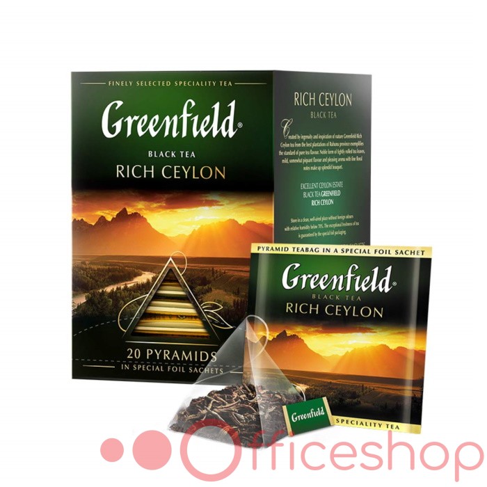 Ceai negru Greenfield  Rich Ceylon piramide  20 pac. 0898-08